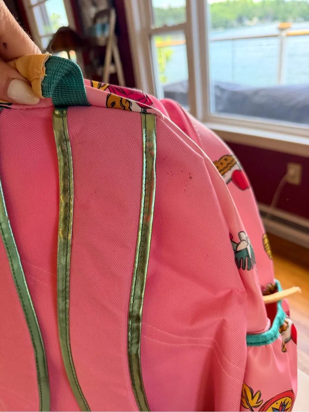 Disney Princess Pink Floral Backpack